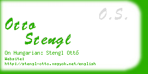 otto stengl business card